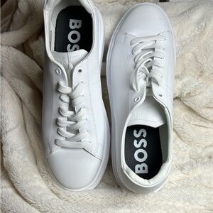 BOSS Men's Classic White Sneakers